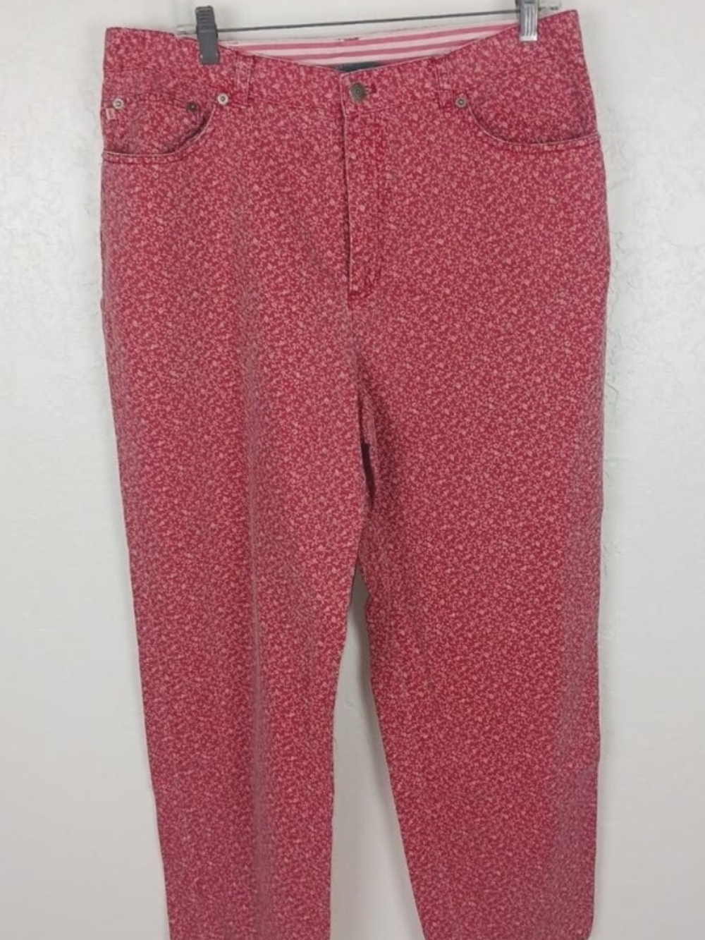 Lauren Ralph Lauren Straight Leg Pants in Pink Floral